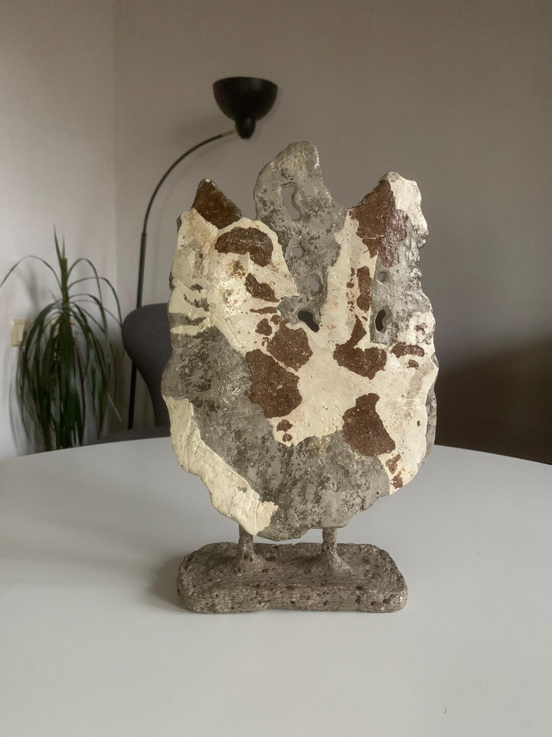 View of Contemporary Sculpture Minimalist Home Accent Unique Housewarming Art ...