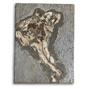 Textural Wall Hanging, Organic  Modern Wall Art, Statement Wall Deco, Contemporary Abstract Microcement Art Panel, Conversation Piece Art