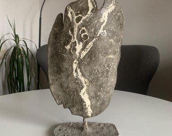 One-of-a-Kind Contemporary Stone Sculpture - Perfect Housewarming Gift, Original Shelf Décor - Minimalist Sculpture.