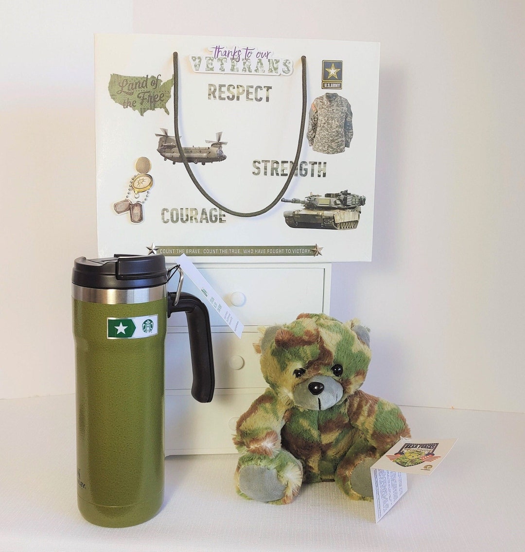 Starbucks Stanley Military Tumbler US Army Bear Gift Etsy