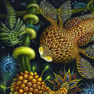 Original Fine Art Print, Signed Giclee by R.S. Connett ~ PLANKTONAUTS (V3)