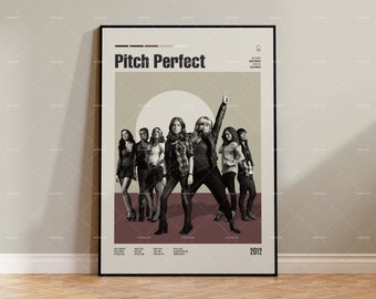 Pitch Perfect, Jason Moore, Vintage Movie Poster, Retro Modern Poster, Vintage Inspired Poster, Mid Century Modern Poster, Custom Poster
