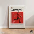 Steven Gerrard Poster, Liverpool Poster, Soccer Gifts, Sports Poster, Football Player Poster, Soccer Wall Art, Sports Bedroom Posters