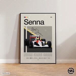 Ayrton Senna Poster, Formel1 Poster, F1 Racing Poster, Motorsport, Formel 1 Poster, Formel 1 Geschenke, Auto Poster, Sport Poster