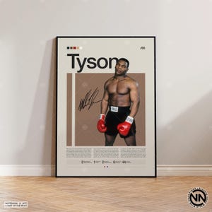 Mike Tyson Plakat, Boks Plakat, Sport Plakat, Boks Sztuka Ścienna, Mid-Century Modern, Motywacyjny Plakat, Sportowe Plakaty Do Sypialni