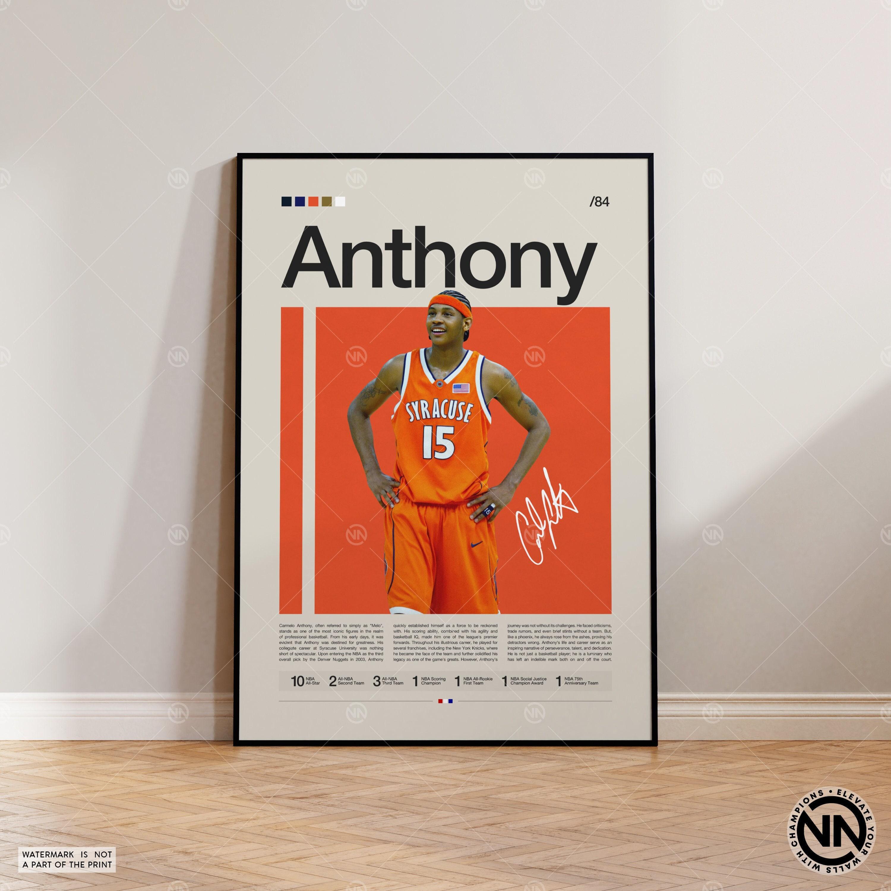 Carmelo Anthony Syracuse - Etsy Carmelo Anthony Syracuse - Etsy