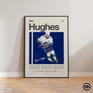 Quinn Hugos Poster, Vancouver Canucks Poster, NFL Poster, Sportposter, NFL Fans, Football Poster, NFL Wandkunst, Sport Schlafzimmerposter