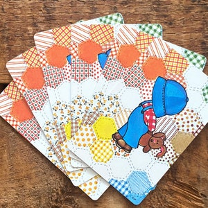 Naipes vintage de niño - Juego de 6 - Naipes infantiles vintage, papel efímero para scrapbooking, diario basura, tarjetas de niño adorables, tarjetas Holly Hobby