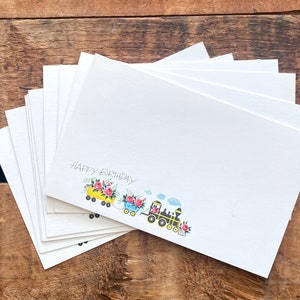 Tarjetas de felicitación de cumpleaños vintage: juego de 10: papelería, escritura, cartas, postales antiguas, papel efímero, diario basura, notas para enviar