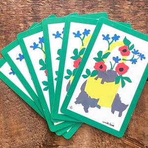 Juego de 6 naipes de gatitos antiguos, naipes de gatos antiguos, papel efímero para álbumes de recortes, diario basura, suministros para manualidades de fiesta, flores y naturaleza