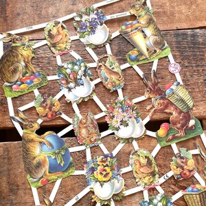 German Scraps - Easter, Eggs, Bunnies - Die Cuts, Cut Outs, Reproduction, Vintage Style, Vintage Inspired, Paper Ephemera, Easter Ephemera