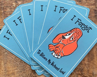 Vintage Cartoon Puppy Beagle Dog Playing Cards - Set of 6