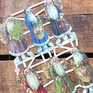 Santa German Scraps - Die Cuts, Cut Outs, Reproduction, Junk Journal, Paper Ephemera, Christmas Santa Paper, Craft Supply, Altered Art