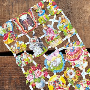 German Scraps - Children - Die Cuts, Cut Outs, Cute Children, Vintage Style, Paper Ephemera, Junk Journal Ephemera, Children Ephemera