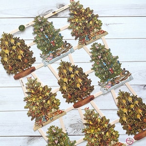 German Scraps - Christmas Trees - Die Cuts, Cut Outs, Vintage Style Reproduction, Junk Journal, Paper Ephemera, Xmas, Collage, Altered Art