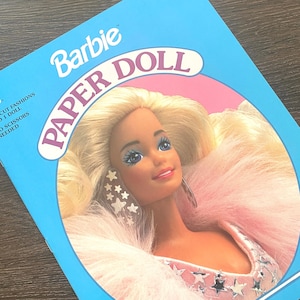 Vintage Unused Barbie Paper Doll Book - Uncut 90s Golden Children&#39;s Book, Paper Ephemera, Junk Journal, Craft Supply, Girls Fashion Book