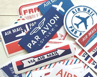 Blue Air Mail/par Avion Stickers, Suitable For Shipping International - View #8