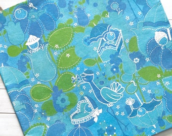 Vintage Gift Wrap - 1 Sheet - Vintage Wrapping Paper, Paper Ephemera, Unused Sheet, Baby Shower Paper, Cute Baby Gift Wrap, Stork Retro