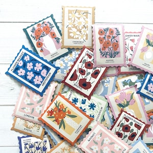 Blumen Aufkleber - Set mit 46 - Natur Aufkleber, Junk Journal Papier Ephemera, Planerbedarf, Bastelbedarf, Blumen Ephemera, Blumen Rosen
