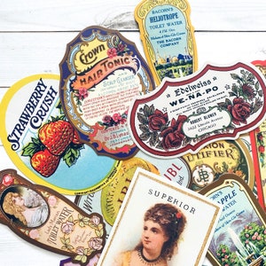 Werbeaufkleber - 14er-Set - Beauty Ephemera, Junk-Journal-Papier Ephemera, Bastelbedarf, Planerbedarf, niedliche Modeaufkleber