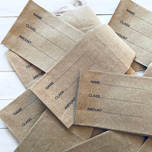 Ensemble de 20 enveloppes pour billets de banque, enveloppes pour pièces de monnaie, papiers éphémères, fournitures de création manuelle, éphémères pour carnets de voyage, petites enveloppes kraft, mini enveloppe