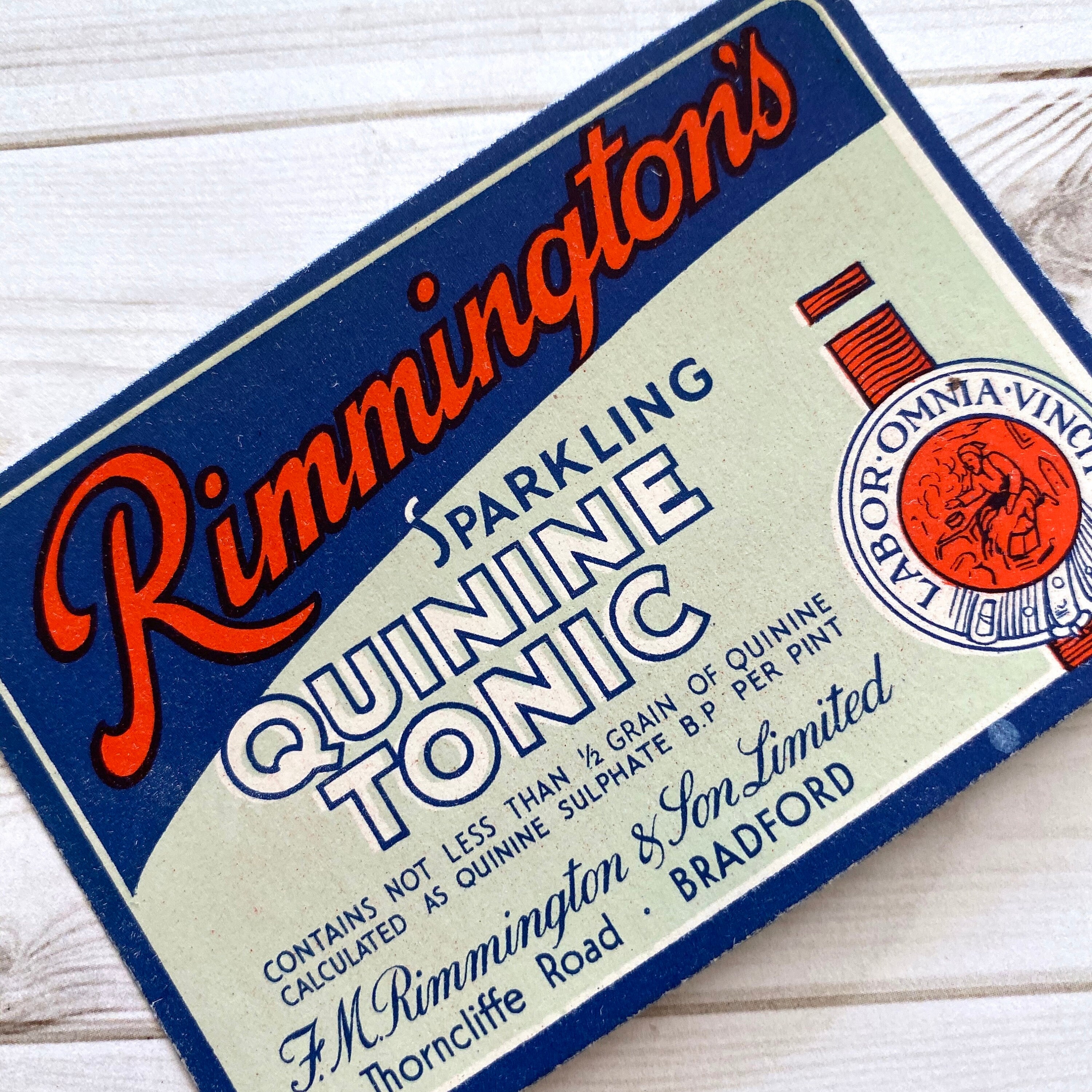 Vintage Rimmington's Tonic Drink Labels - Set of 5 - Junk Journal Paper ...