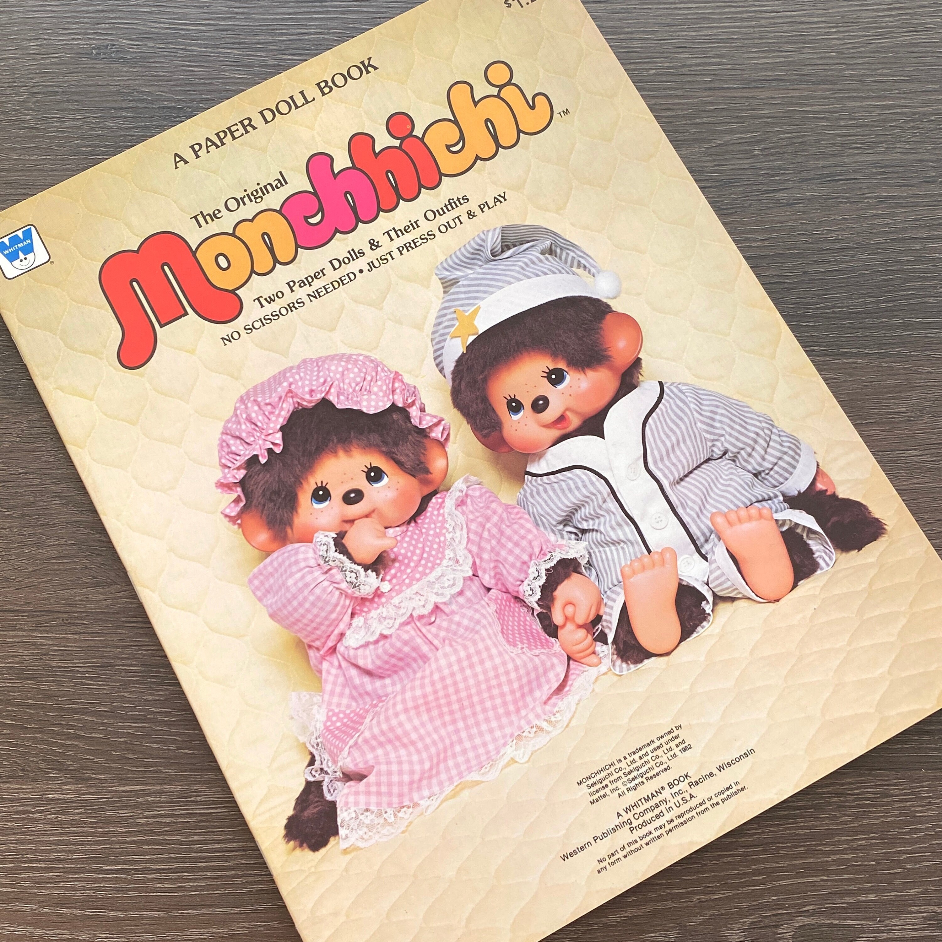 Vintage Monchhichi Paper Doll Book - Unused, Uncut - Vintage Vintage Monchhichi Paper Doll Book - Unused, Uncut - Vintage