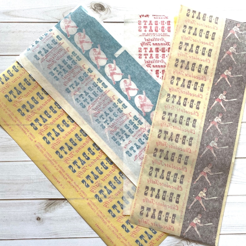 Vintage Taffy Wrappers Set of 4 Vintage Candy Wrappers Etsy