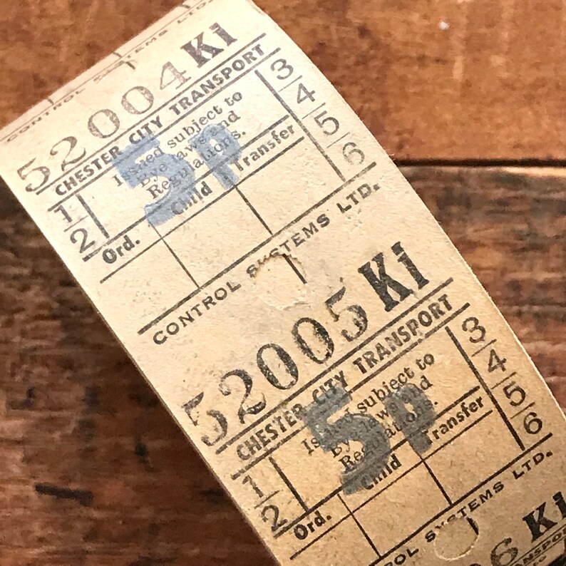 vintage british bus ticket roll 1000 tickets vintage etsy