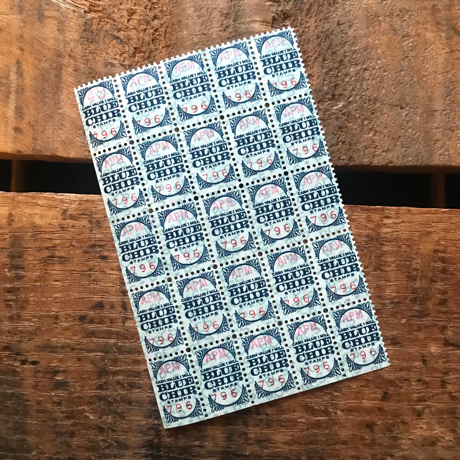 Vintage Blue Chip Saving Stamps 4 Sheets 100 Stamps Etsy