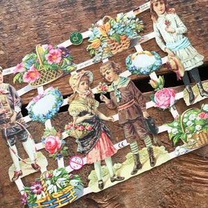 German Scraps - Children - Die Cuts, Cut Outs, Reproduction, Paper Ephemera, Vintage Children, Valentine Ephemera, Junk Journal Ephemera