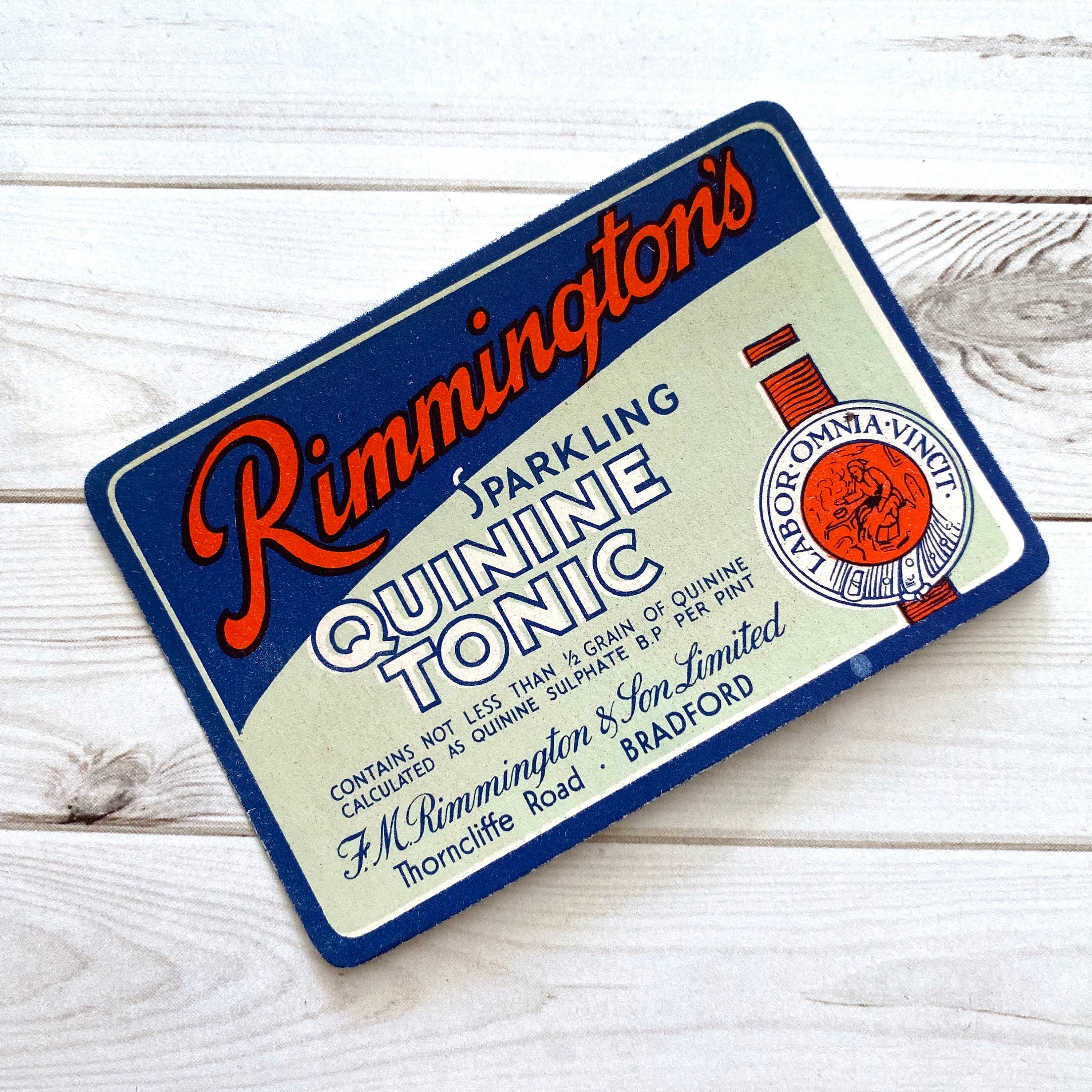 Vintage Rimmington's Tonic Drink Labels - Set of 5 - Junk Journal Paper ...