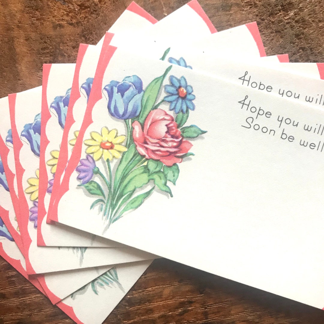 Vintage Florist Cards - Set of 10 - Vintage Paper Ephemera, Vintage ...