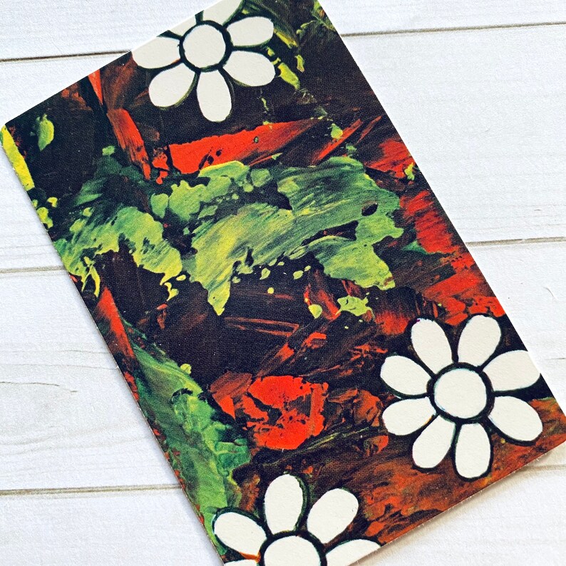 Cartas de Baralho Vintage - Conjunto de 6 - Cartas de Flores Vintage, Cartas de Baralho de Flores, Objetos Efêmeros de Diário, Cartas de Diário, Material de Artesanato, Papel Velho imagem 4