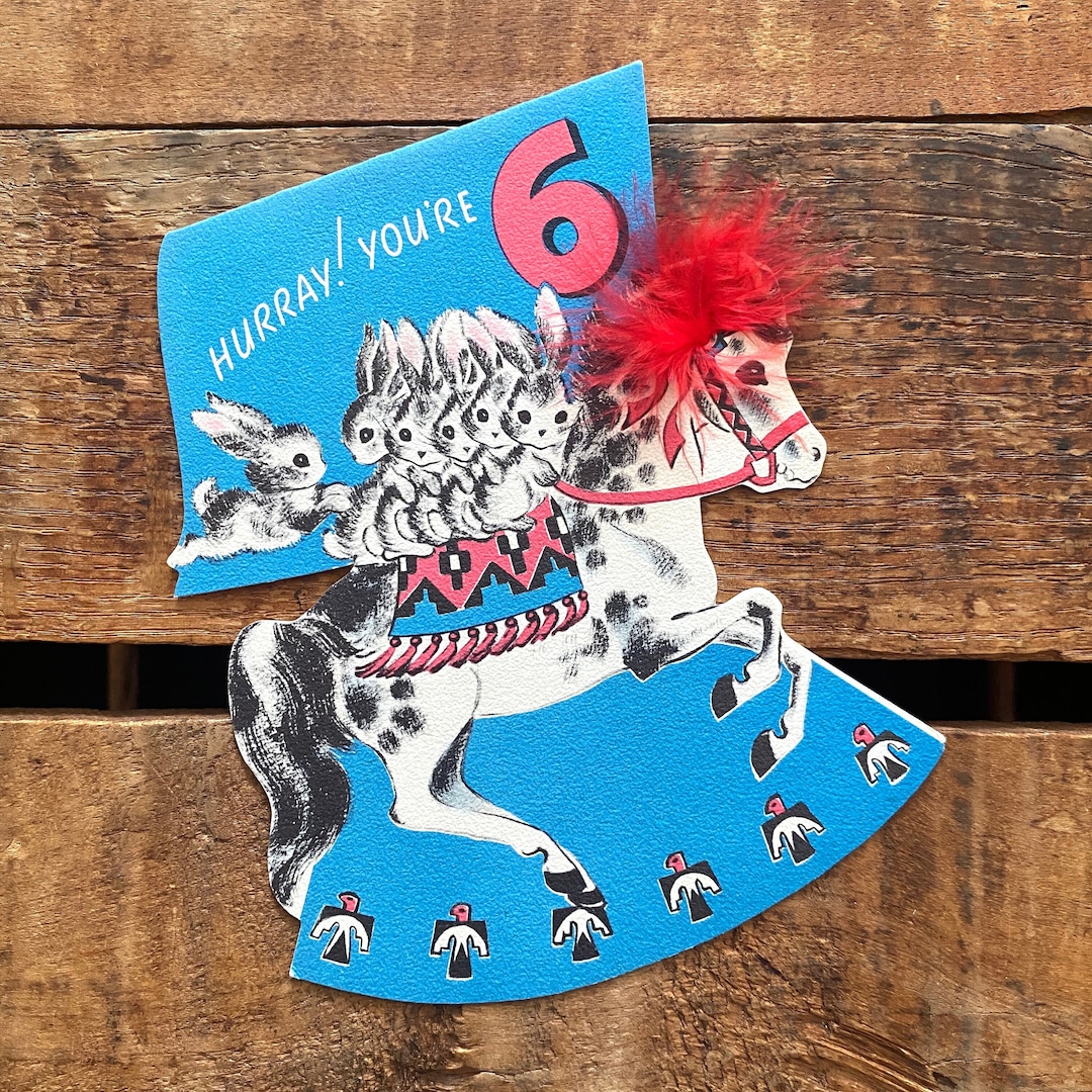 vintage-birthday-card-for-6-year-old-unused-norcross-greeting-card