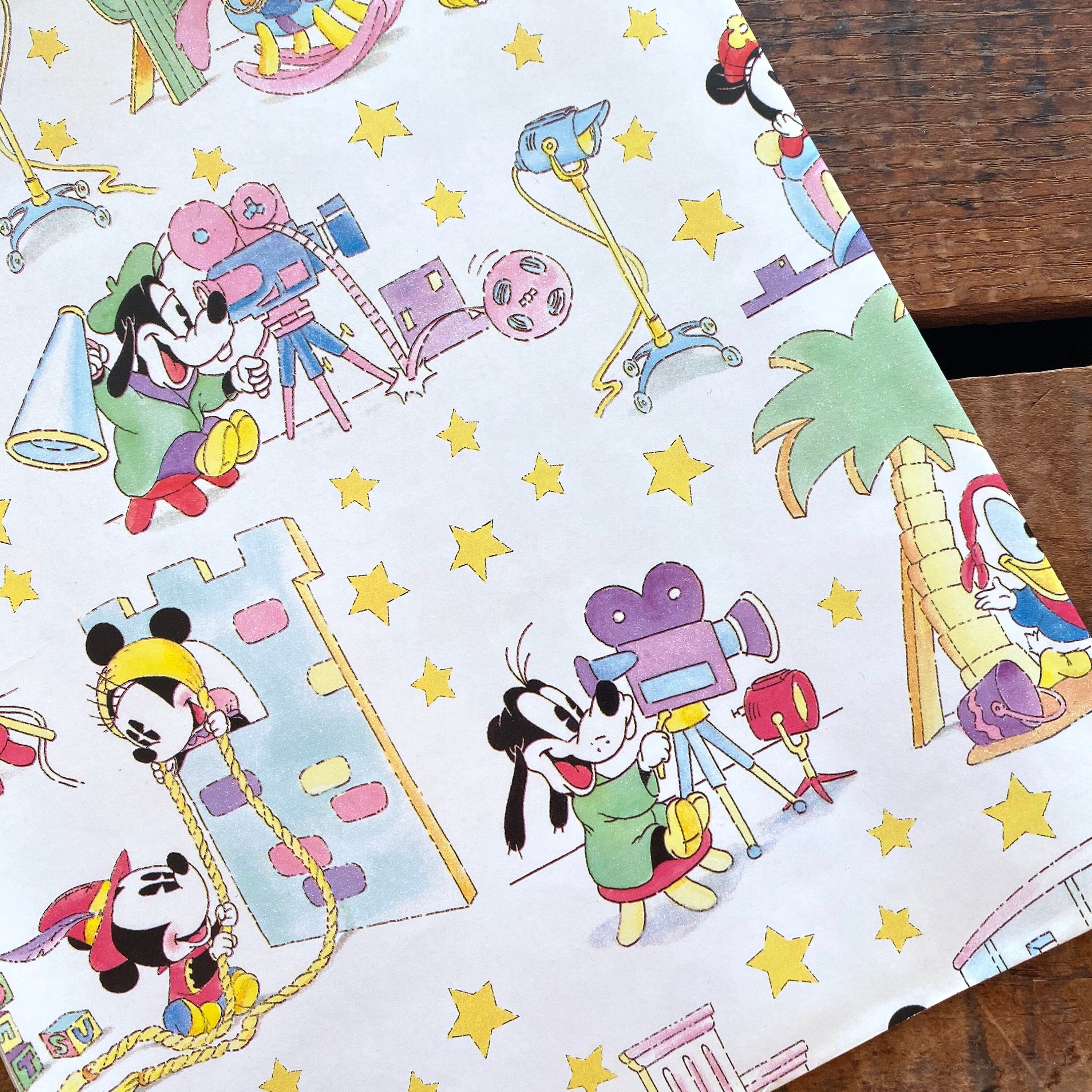 Vintage Mickey Mouse Gift Wrap - 1 Sheet - Vintage Wrapping Paper