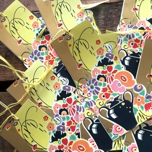 Vintage Floral Tally Card - Unused - Art Deco, Art Nouveau, Vintage Paper Ephemera, Junk Journal, Vintage Bridge Card, Bridge Tally, MCM