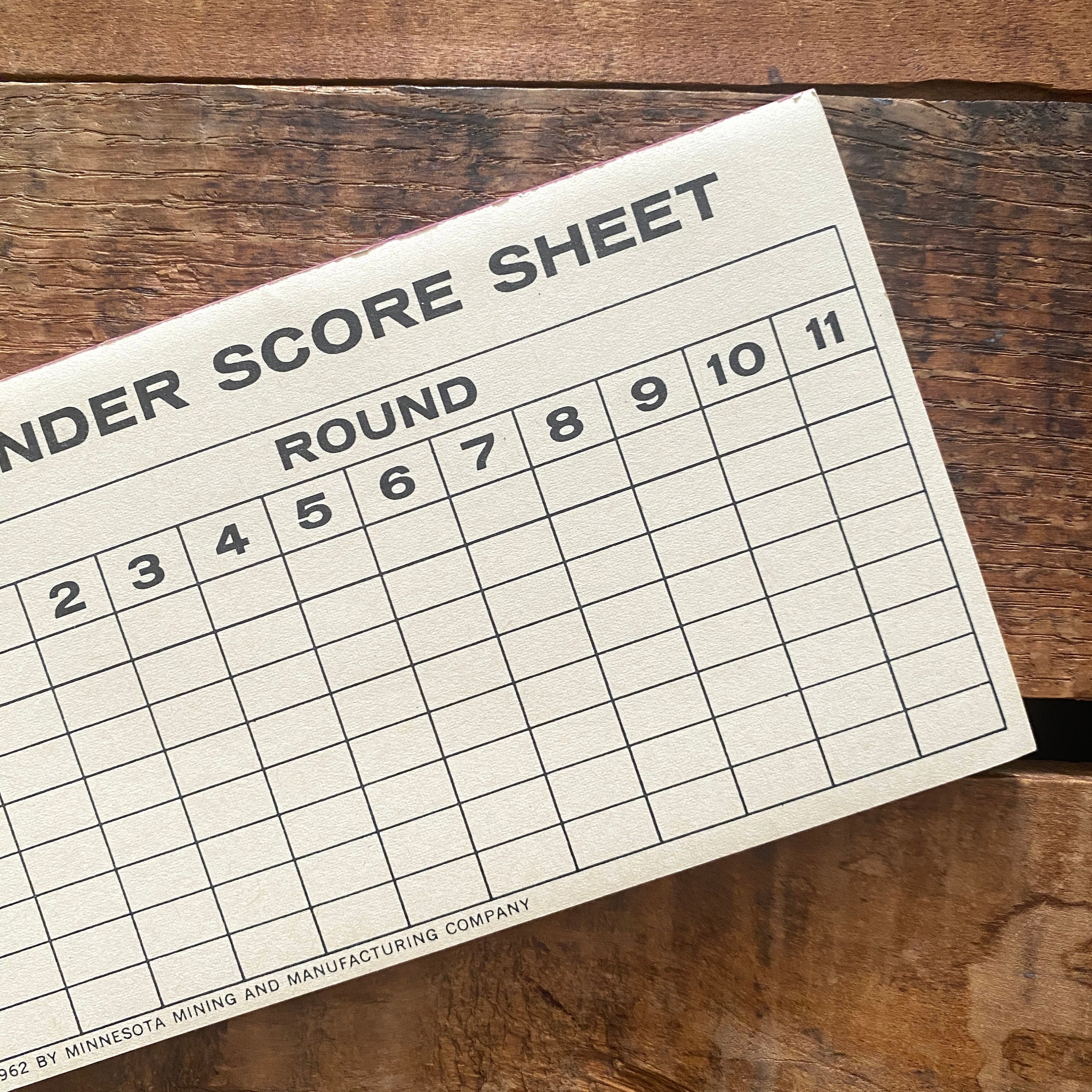 Vintage Phlounder Score Sheet Pad - Unused Score Pad, Junk Journal, Old ...