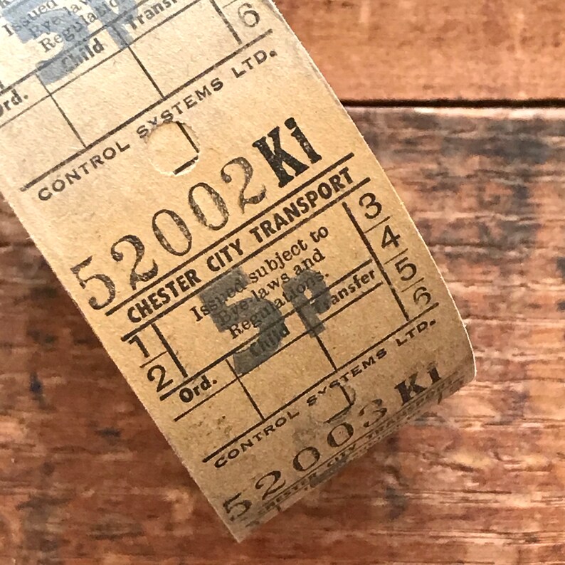 vintage british bus ticket roll 1000 tickets vintage etsy