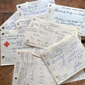 Vintage Handwritten Pharmacy Prescriptions 30s 40s 50s 60s Set of 20 Doctor Scripts Drug Store RX, Medical Ephemera, Junk Journal Paper image 3
