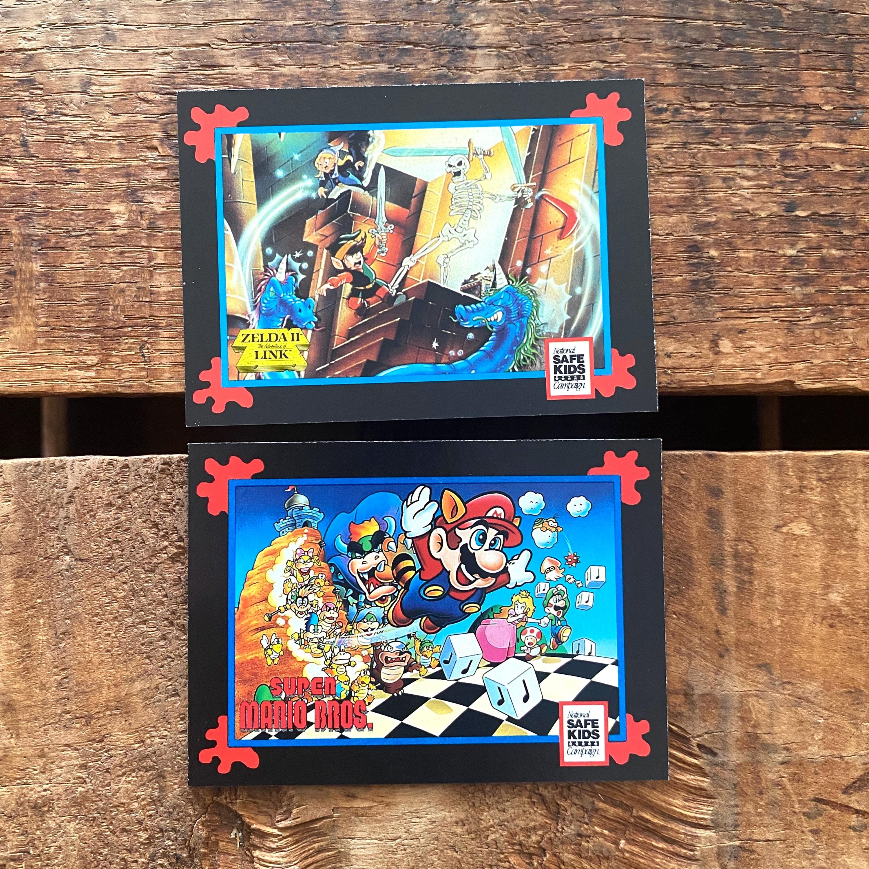 Vintage Nintendo Super Mario Trading Cards - Set of 6 - Junk