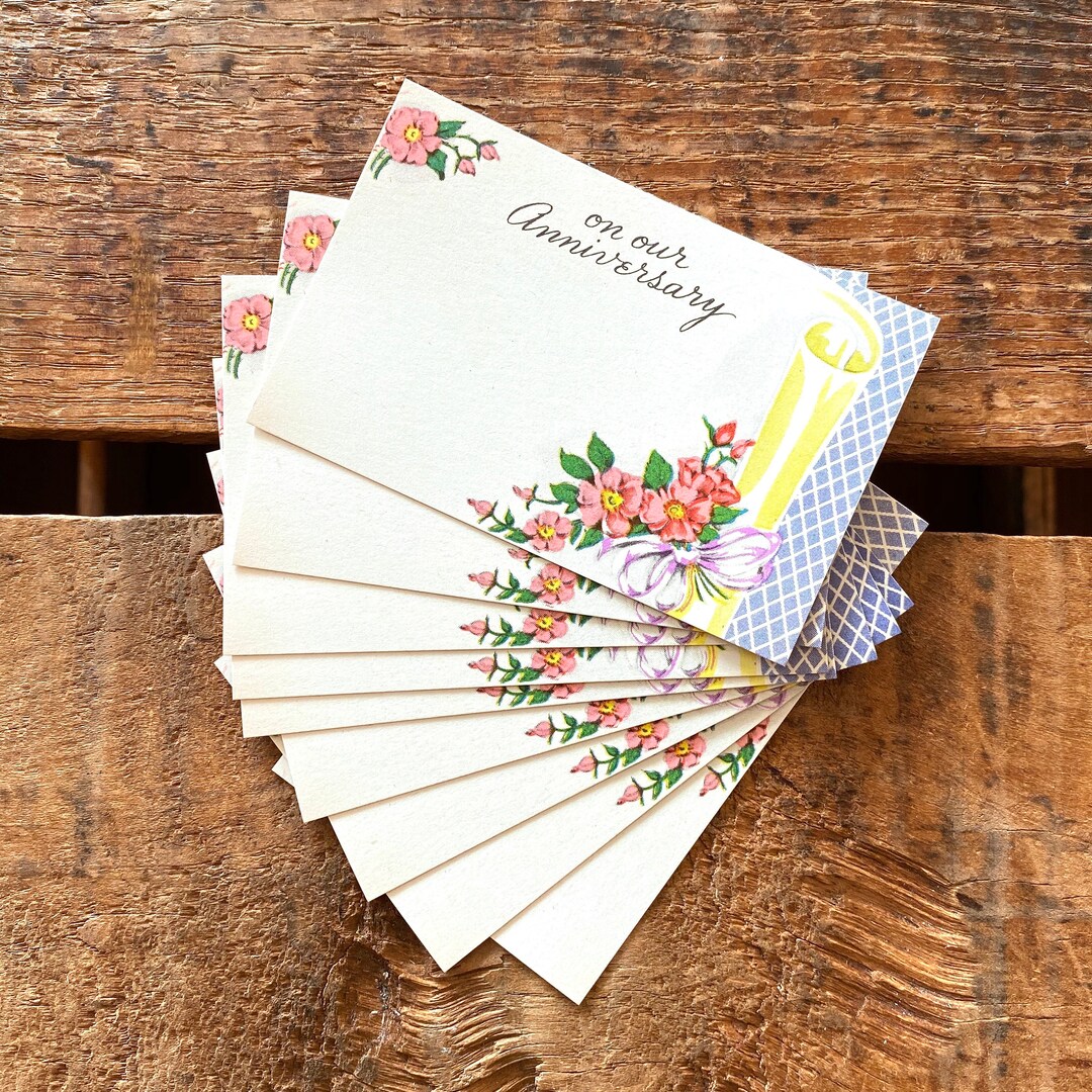 Vintage Florist Cards - Set of 10 - Vintage Paper Ephemera, Scrapbook ...