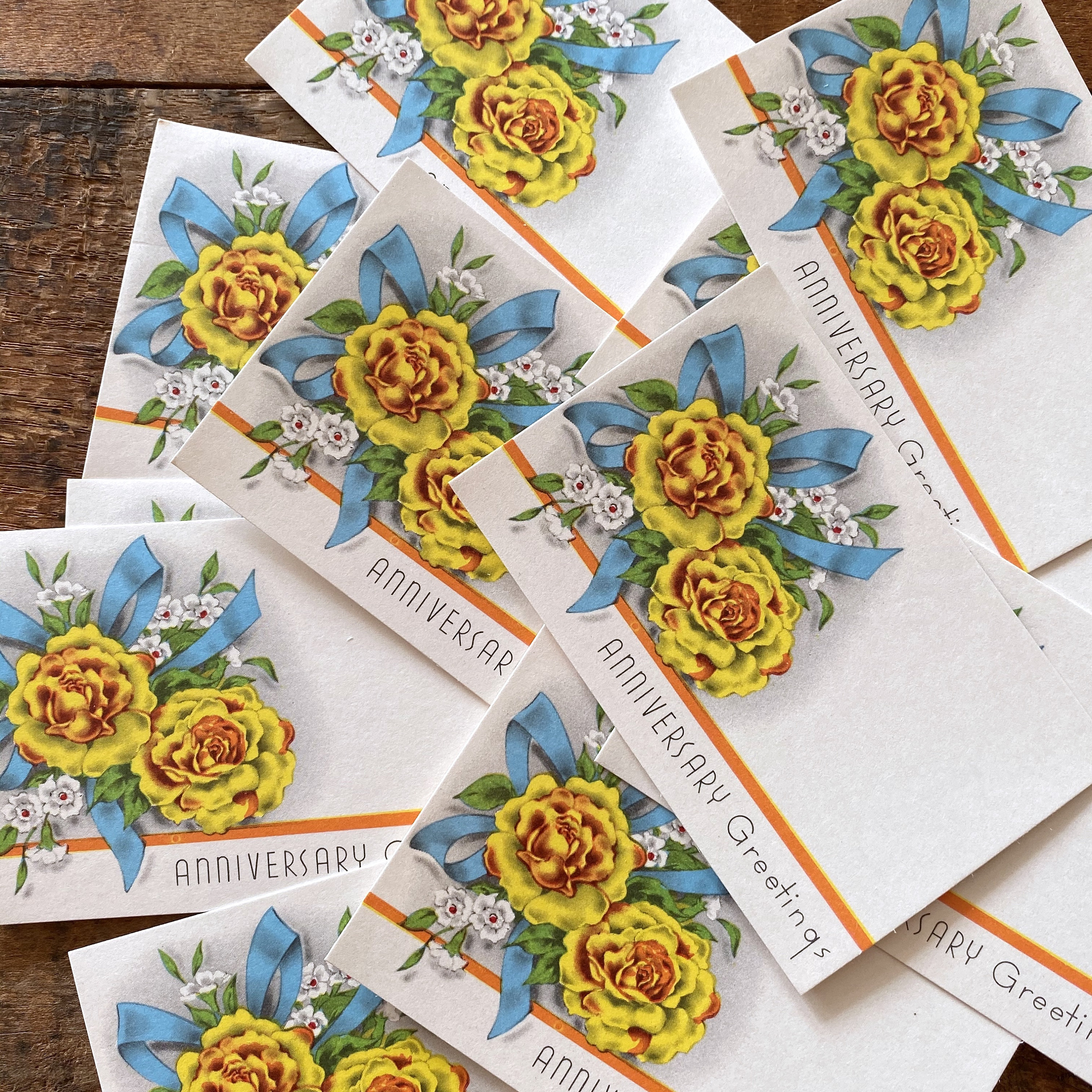 Vintage Florist Cards - Set of 10 - Vintage Paper Ephemera, Scrapbook ...
