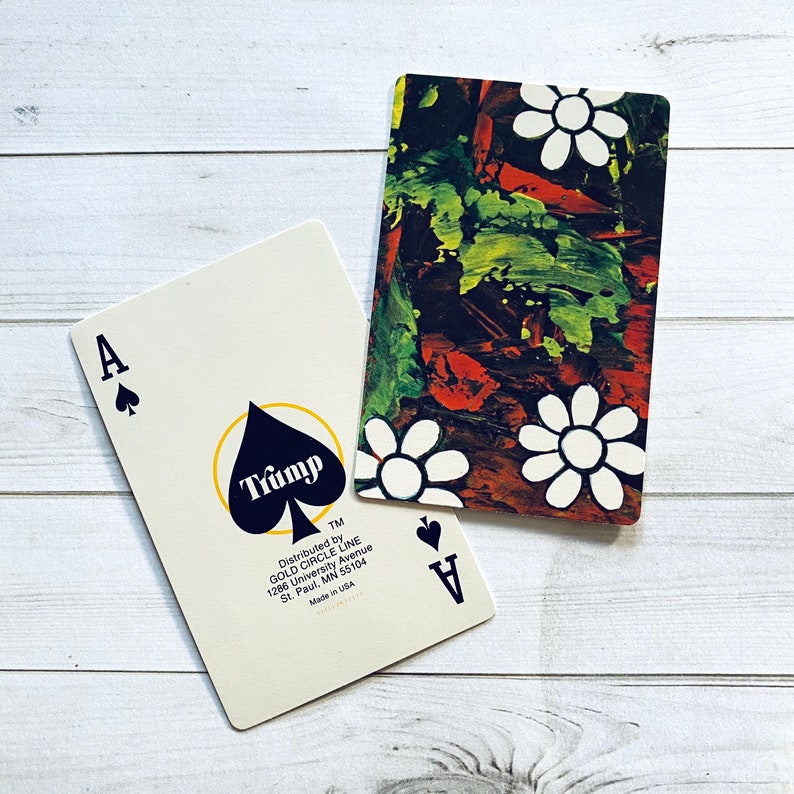 Cartas de Baralho Vintage - Conjunto de 6 - Cartas de Flores Vintage, Cartas de Baralho de Flores, Objetos Efêmeros de Diário, Cartas de Diário, Material de Artesanato, Papel Velho imagem 3