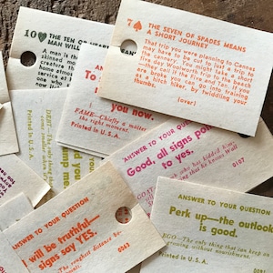 Vintage Fortune Teller Tickets - Set of 20 - Tarot Swami Cards, Paper Ephemera, Junk Journal, Scrapbooking, Altered Art, Craft Supplies image 3