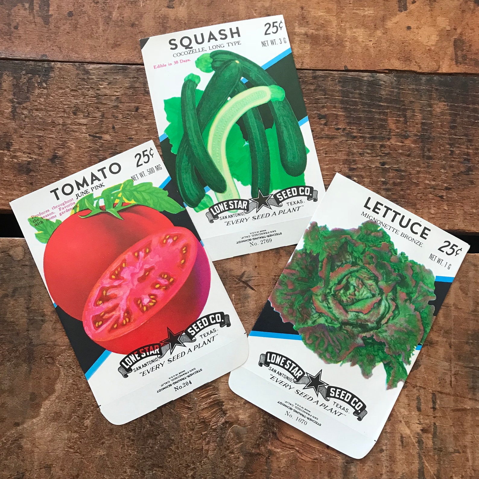 Vintage Vegetable Seed Packets EMPTY Set of 10 Vintage | Etsy