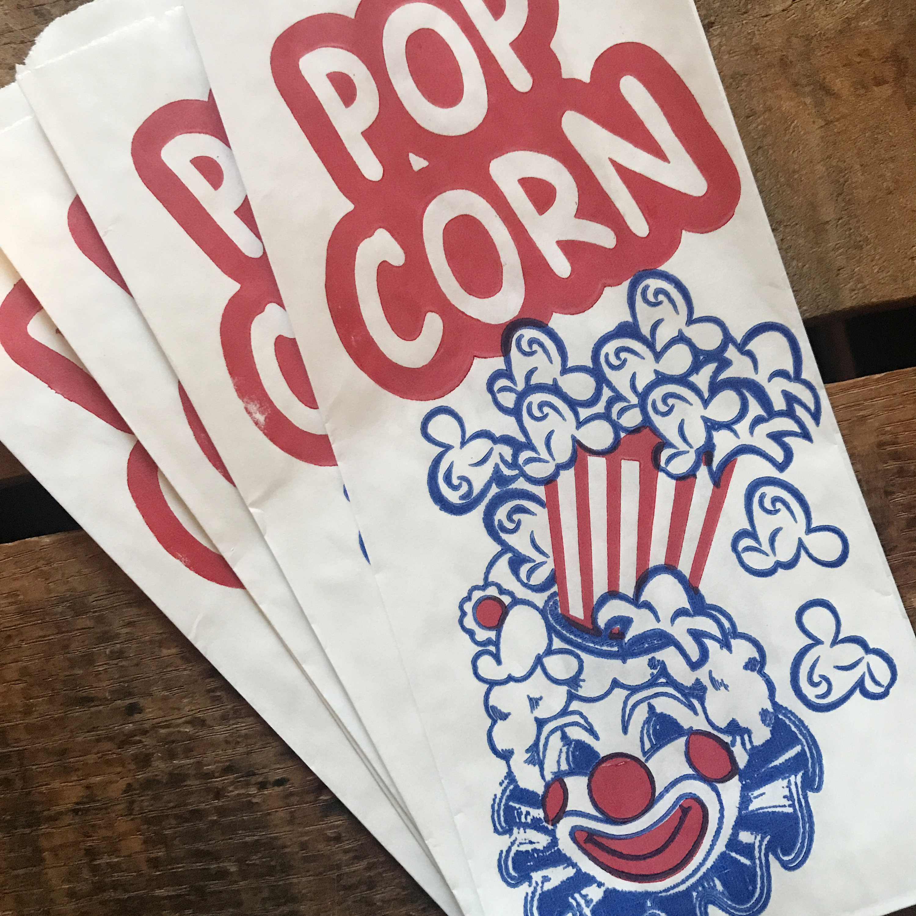 Popcorn Bags Set of 10 Paper Bag Treat Bag Merchandise Etsy