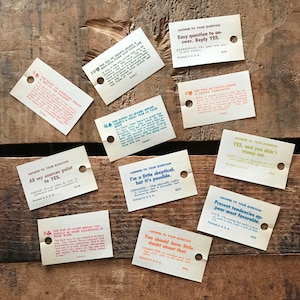 Vintage Fortune Teller Tickets - Set of 20 - Tarot Swami Cards, Paper Ephemera, Junk Journal, Scrapbooking, Altered Art, Craft Supplies image 6
