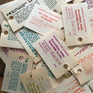 Vintage Fortune Teller Tickets - Set of 20 - Tarot Swami Cards, Paper Ephemera, Junk Journal, Scrapbooking, Altered Art, Craft Supplies image 9