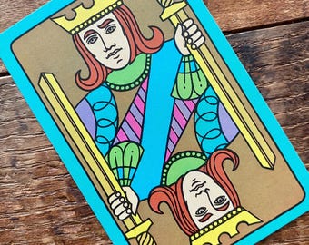 ヴィンテージキングトランプ - 6枚セット - Etsy 日本